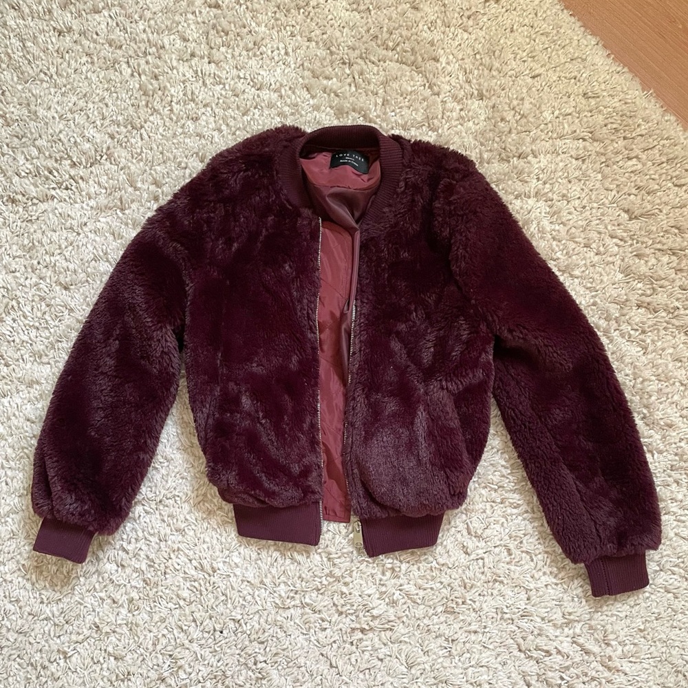 Faux fur jacket